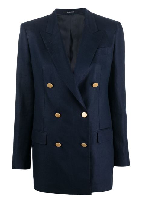 Blue double-breasted tailored blazer - women TAGLIATORE | JJASMINE10B340021EB804