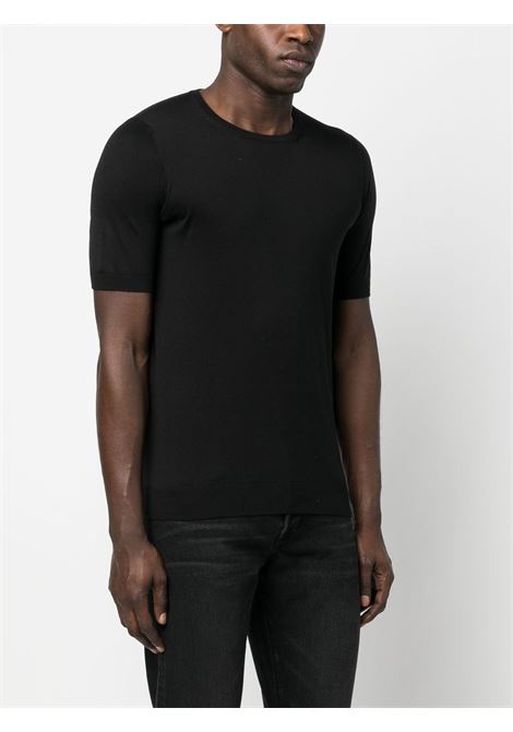 Short sleeve t-shirt in black - men TAGLIATORE | JOSHGSE2303099