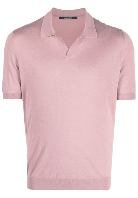 Short sleeve polo in pink - men TAGLIATORE | KEITHGSE2303216