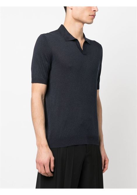 Short sleeve polo in navy blue - men TAGLIATORE | KEITHGSE2303597