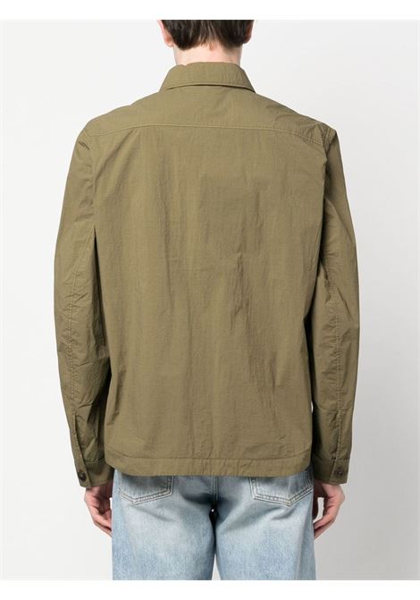 Green zip-up jacket - men TEN C | 23CTCUC04111659