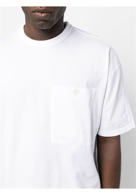 T-shirt con taschino in bianco - uomo TEN C | 23CTCUH02089100