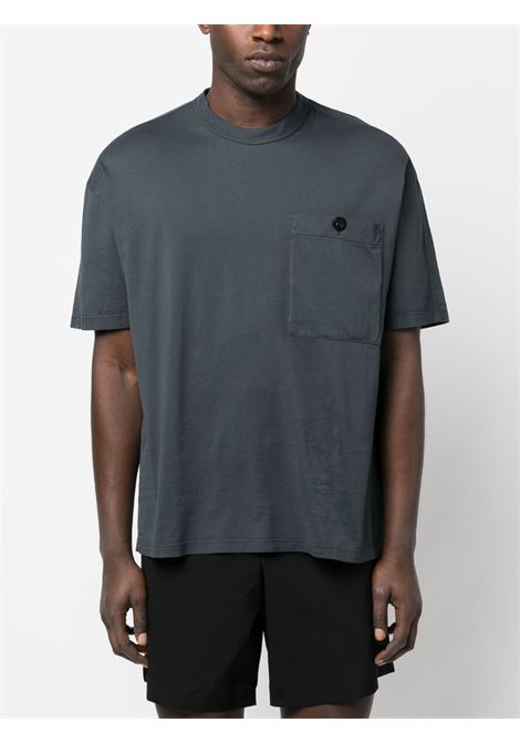 T-shirt con taschino in grigio - uomo TEN C | 23CTCUH02089968