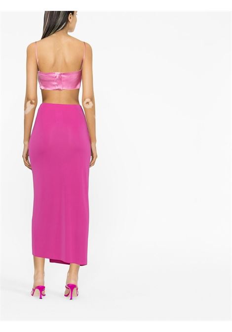 Fuchsia front-slit maxi skirt - women THE ANDAMANE | T130301BTJP073702