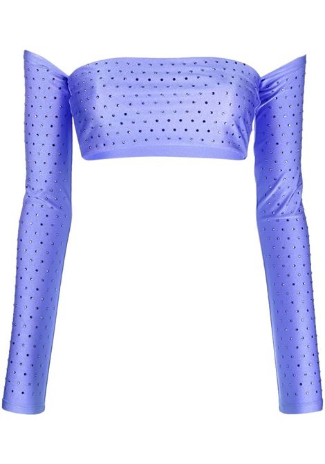 Top crop con strass in lilla - donna THE ANDAMANE | T130725DTJP062705