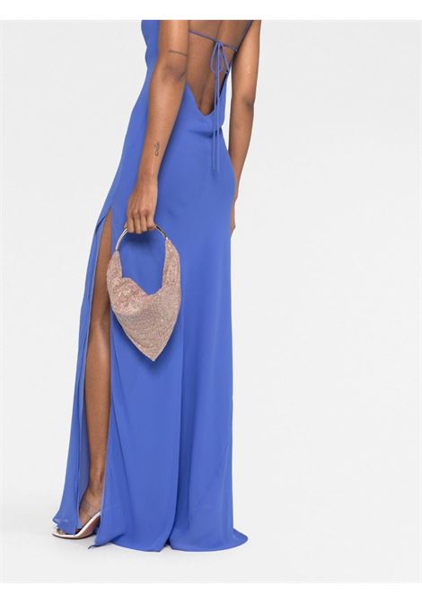 Blue silk-chiffon maxi slip dress - women THE ANDAMANE | TM130132ATNS041PRVNC