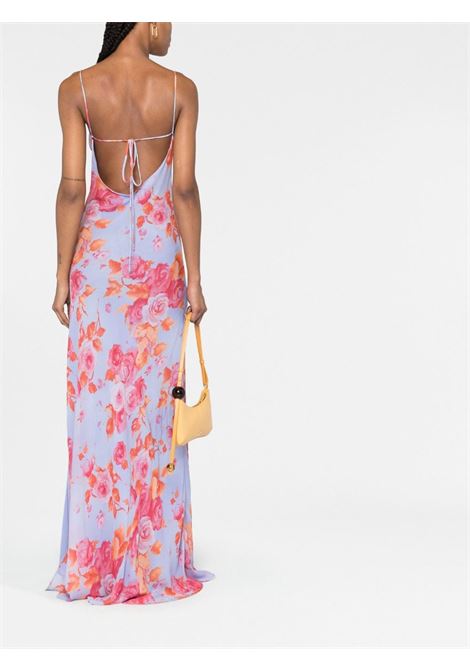 Multicolored floral-print slip maxi dress - women THE ANDAMANE | TM130132BTNV105FLRL