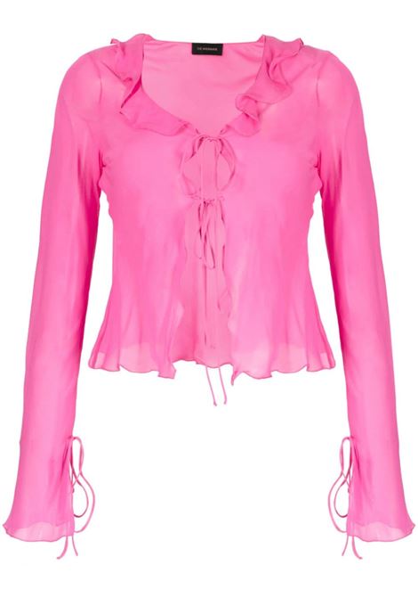 Pink ruffle-detail blouse - women THE ANDAMANE | TM130911ATNS041PNK
