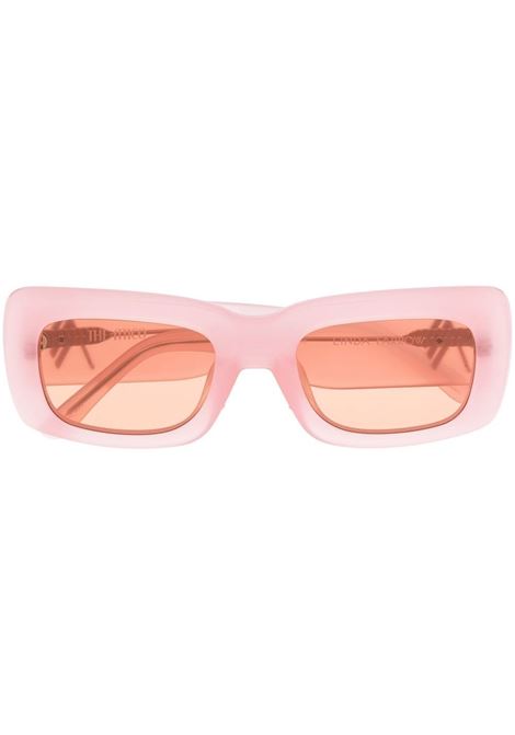 Pink transparent-frame sunglasses - women THE ATTICO X LINDA FARROW | ATTICO3C23SUN459