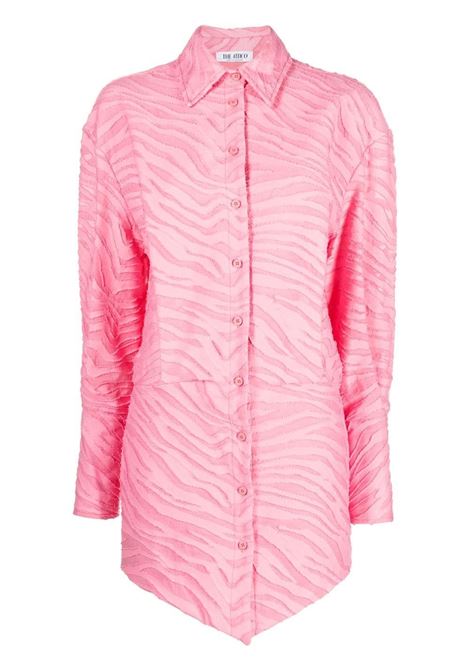 Pink Silvye zebra-patterned shirt dress - women - THE ATTICO ...