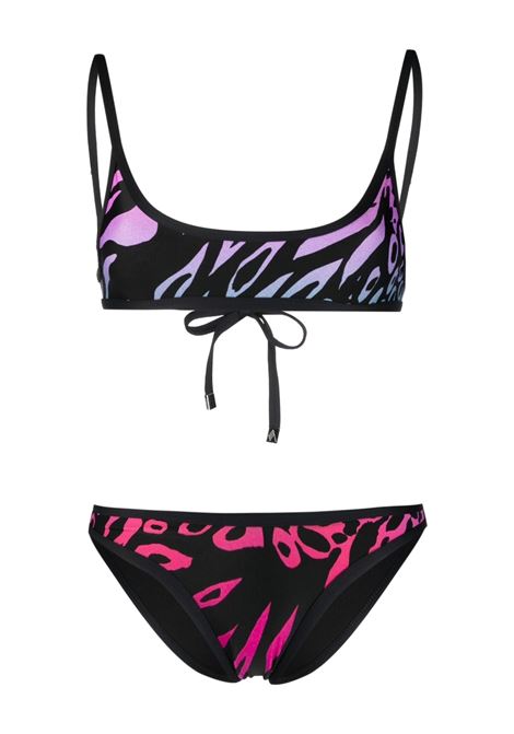 Multicolored gradient animal print bikini - women THE ATTICO | 233WBB06PA33021