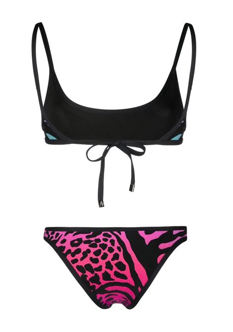 Multicolored gradient animal print bikini - women THE ATTICO | 233WBB06PA33021