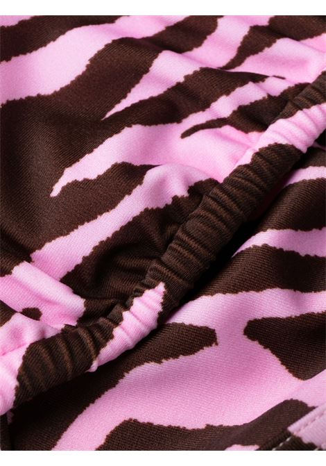 Brown and pink zebra-print bikini - women THE ATTICO | 233WBB11PA14463