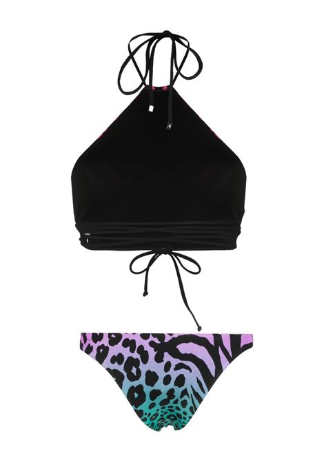 Set bikini con stampa animalier in multicolore - donna THE ATTICO | 233WBB65PA33021