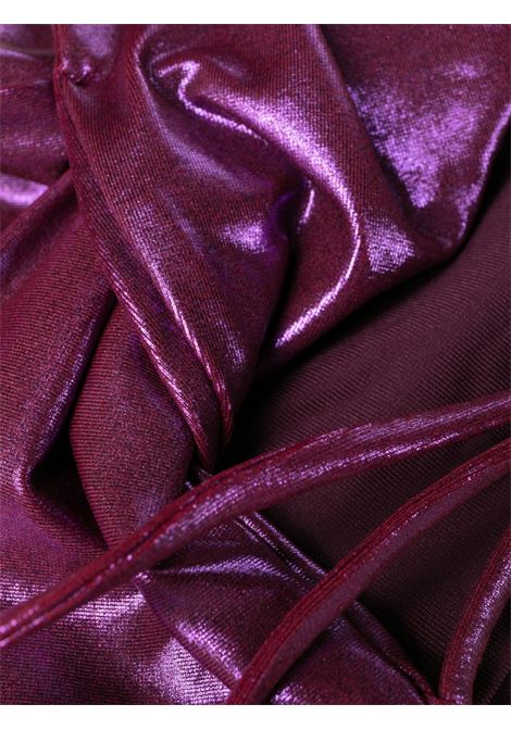 Purple metallic-sheen bikini set - women THE ATTICO | 233WBB74PA32261