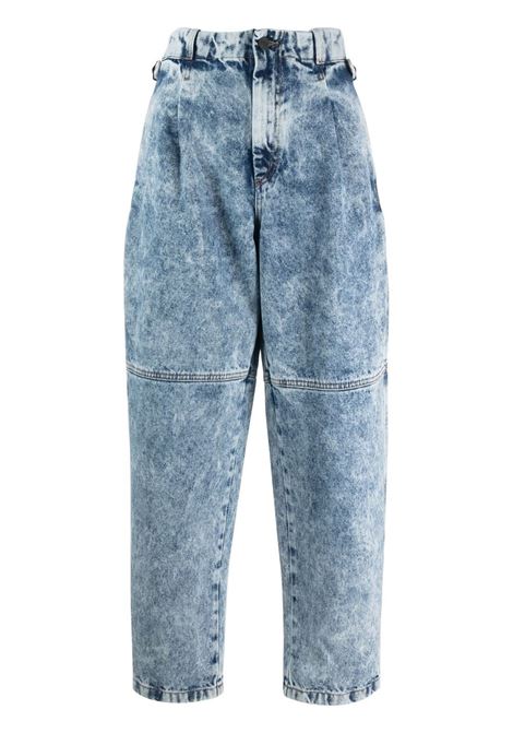 Light blue high-waisted Shobak jeans - women