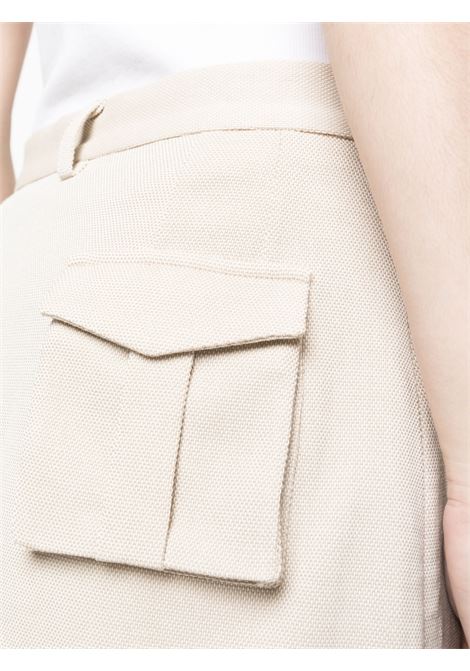 Beige pleat-detail mini skirt - women THE MANNEI | WJOSASKIRTBG