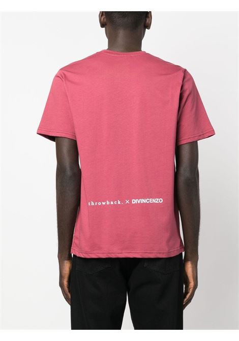 Pink graphic-print T-shirt - unisex THROWBACK | DVTBUYINGLAPILLO