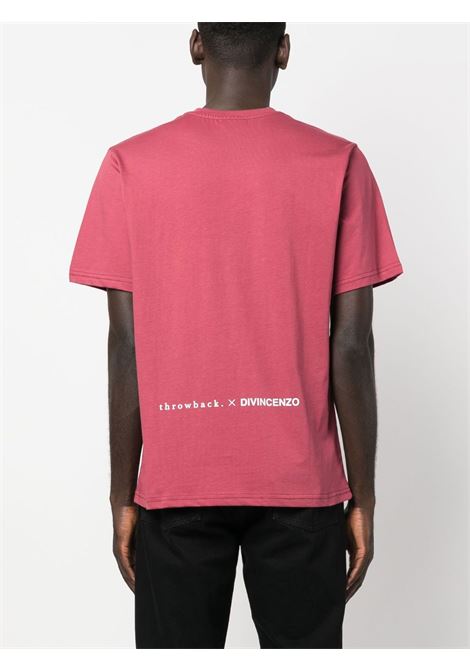 Pink graphic-print T-shirt - unisex THROWBACK | DVTFASHIONLAPILLO