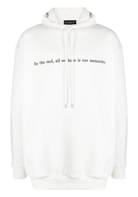 White graphic-print sweatshirt - men  THROWBACK | TBSMEMORIESWHT