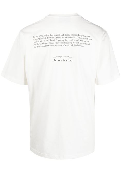 White graphic-print T-shirt - men  THROWBACK | TBTBDAFTWHT