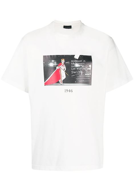 T-shirt con stampa grafica in bianco - uomo THROWBACK | TBTFREDDIEWHT