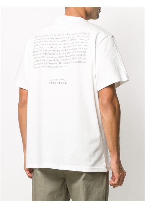 White graphic-print T-shirt - men  THROWBACK | TBTFREDDIEWHT
