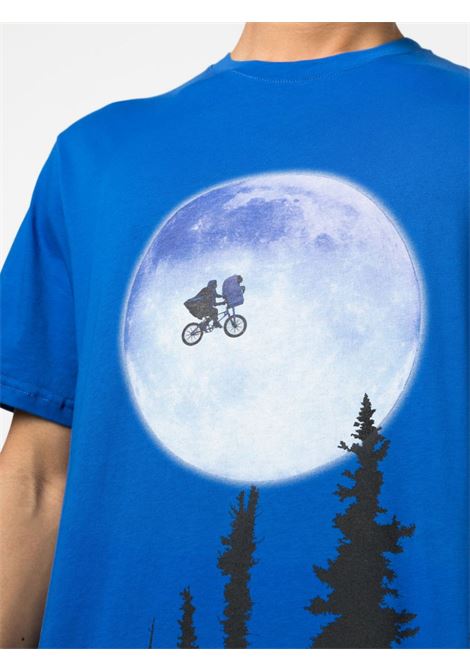 Blue graphic-print T-shirt - men  THROWBACK | TCTETBL