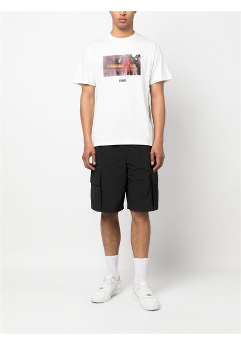 T-shirt con stampa grafica in bianco - uomo THROWBACK | TCTFORRESTWHT