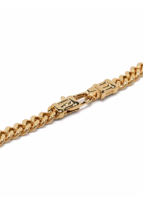 Gold curb L bracelet - unisex TOM WOOD | B13052CBL01S9259K