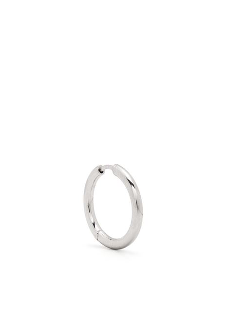 Silver small Classic Thick hoop earring - unisex TOM WOOD | E39LMNA01925