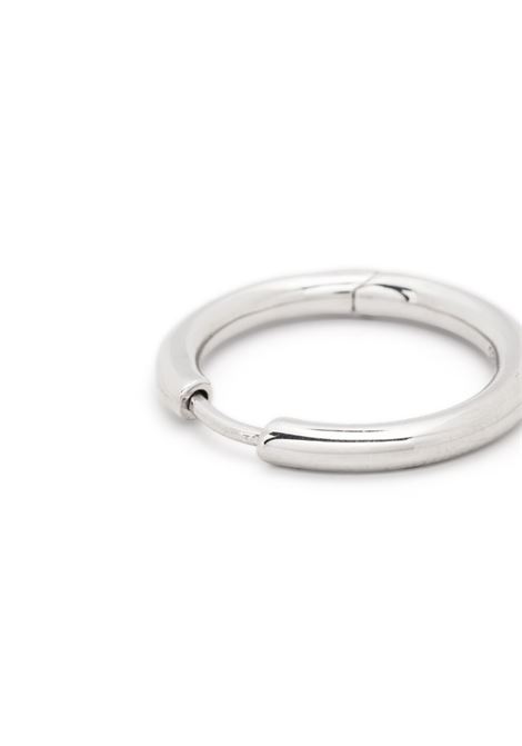 Silver small Classic Thick hoop earring - unisex TOM WOOD | E39LMNA01925