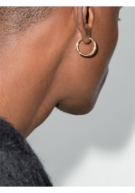 Gold 9K yellow gold Classic hoop earrings - unisex TOM WOOD | E39LSNA01S9259K