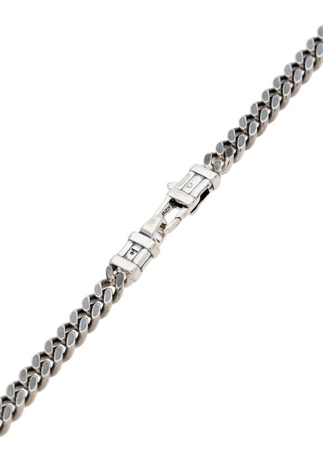 Silver-tone metallic sterling silver curb chain - unisex TOM WOOD | N13029CCM01S925