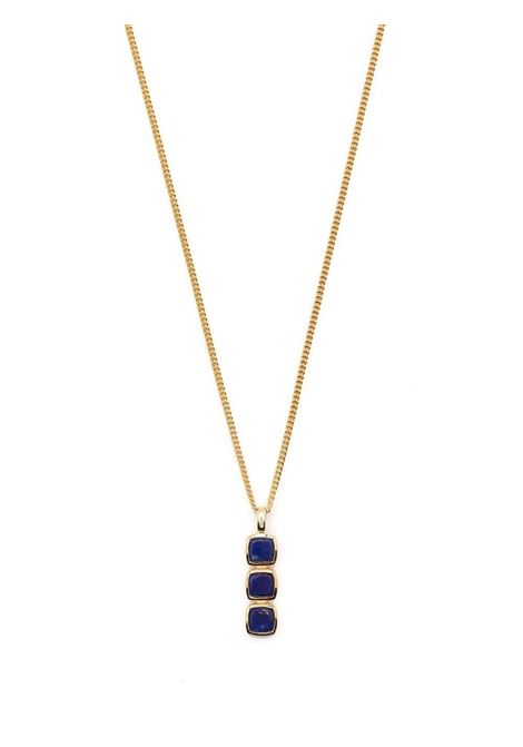 Gold crystal pendant necklace - unisex TOM WOOD | NP76CPBLL01S9259K