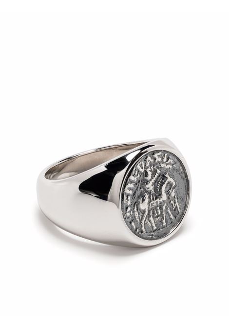 Silver Alexander the Great coin signet ring - men TOM WOOD | R75CMCO01S925