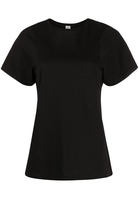 T-shirt a maniche corte in nero - donna TOTEME | 211439770200