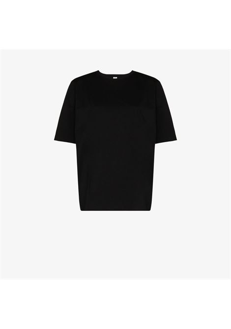 Black relaxed-cut T-shirt - women  TOTEME | 211472770200