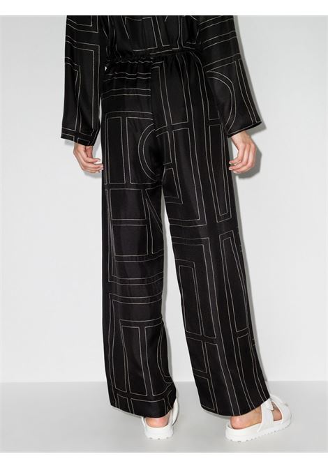 Black monogram trousers - women TOTEME | 213255707925