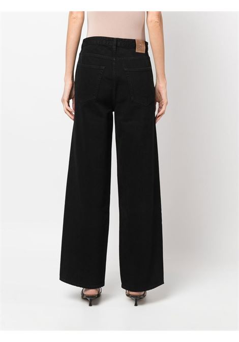 Black high-waisted flared jeans - women TOTEME | 221230739204