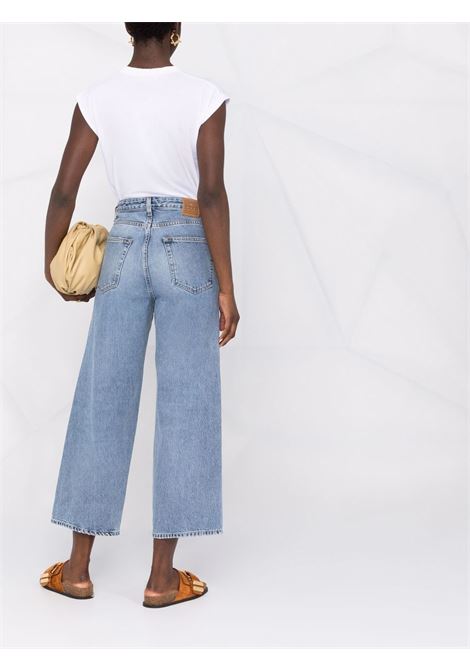 Blue high-waisted wide-leg jeans - women  TOTEME | 222230741485