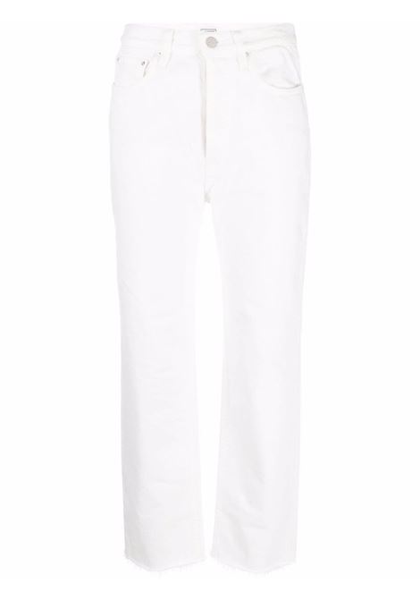 Jeans crop a gamba dritta in bianco - donna TOTEME | Jeans | 222235748110