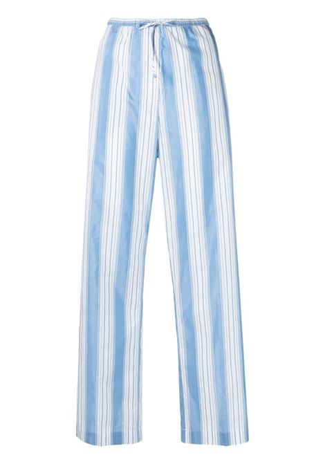 Multicolour Press-creased Drawstring Trousers - women TOTEME | 2322030242419