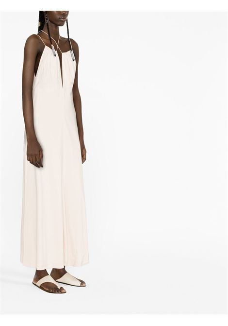 White halterneck sleeveless maxi dress - women TOTEME | 2326025202507