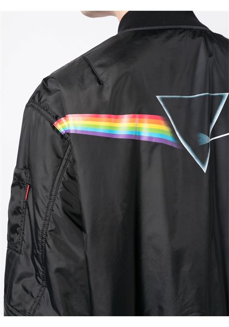 Black The Dark Side of the Moon-print bomber jacket - men UNDERCOVER | UC1C42071BLK