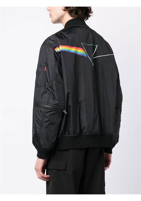 Black The Dark Side of the Moon-print bomber jacket - men UNDERCOVER | UC1C42071BLK