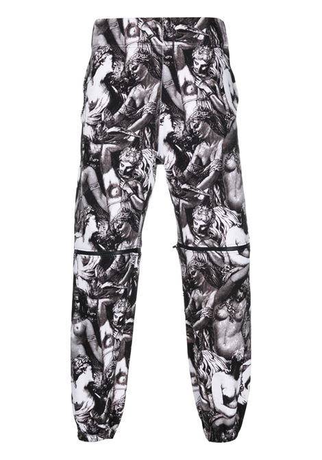 Pantaloni con stampa grafica multicolore - uomo UNDERCOVER | UC1C4508BLKBS