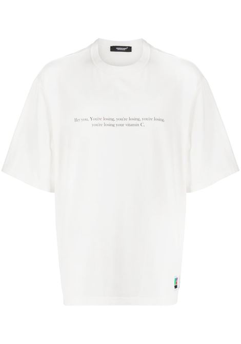White graphic-print T-shirt - men UNDERCOVER | UC1C48062OFFWHT