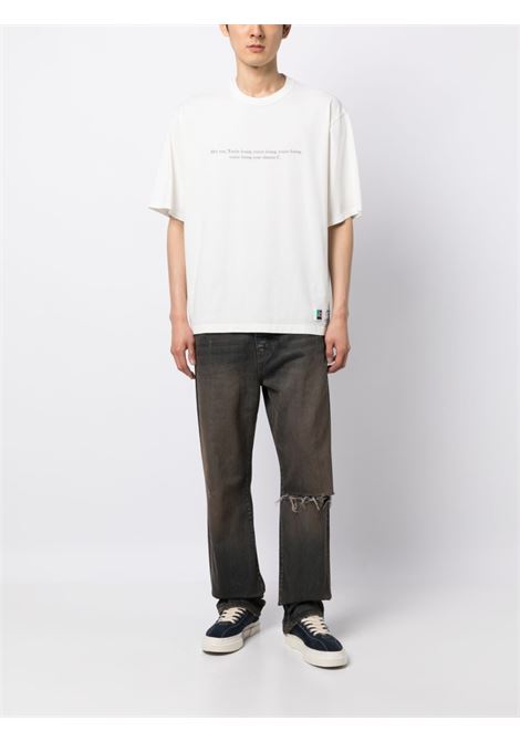 T-shirt con stampa grafica in bianco - uomo UNDERCOVER | UC1C48062OFFWHT