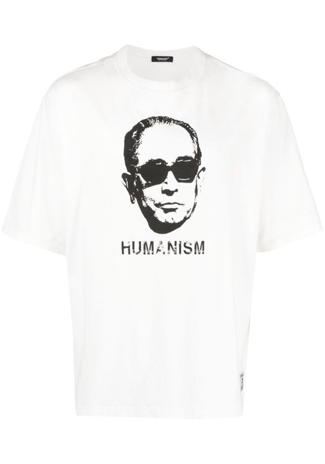 White graphic-print T-shirt - men UNDERCOVER | UC1C48065WHT